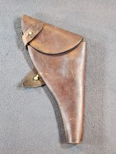 WWI British Army Officer Leather Holster T. Thomasson & Co. 1916 Webley Enfield