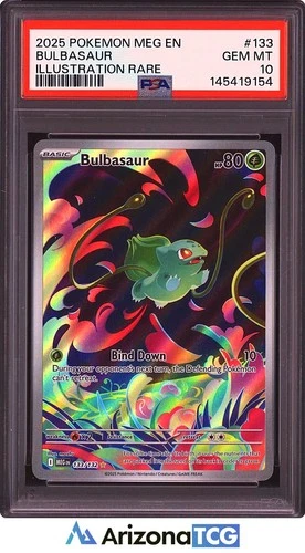 Pokemon 2025 Bulbasaur 133/132 IR Mega Evolution GEM MINT PSA 10