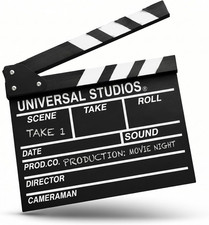 Movie Film Clap Board, Hollywood Film Clapper Board, Wooden