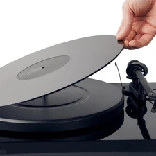 Hudson HiFi Acrylic Turntable Mat - Anti-Static Slipmat for Vinyl LPs