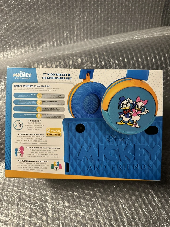 Mickey and Friends Kinder Tablet 7 Zoll mit Kopfhörer Kindertablet - Bild 2 von 4