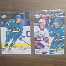 Upper Deck Young Guns  & YG UD Canvas 25-26 NHL 23 Card Lot Schaefer/Misa 