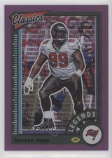 2022 Classics Timeless Tributes Premium Edition Purple 33/35 Warren Sapp HOF 5m1