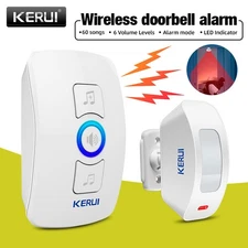 Wireless Motion Sensor Detector Gate Entry Door Bell Welcome Chime Alert Alarm