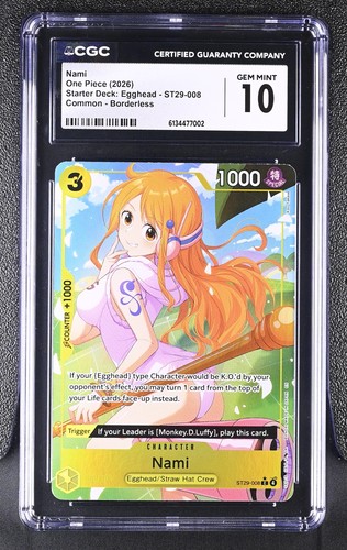 Nami (Full Art) graded CGC 10 for sale on eBay