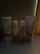 victoria's secret body mist and body lotion set