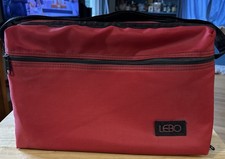 Lebo 30 Slot Cassette Tape Storage Travel Case Red Black Trim  Y0515