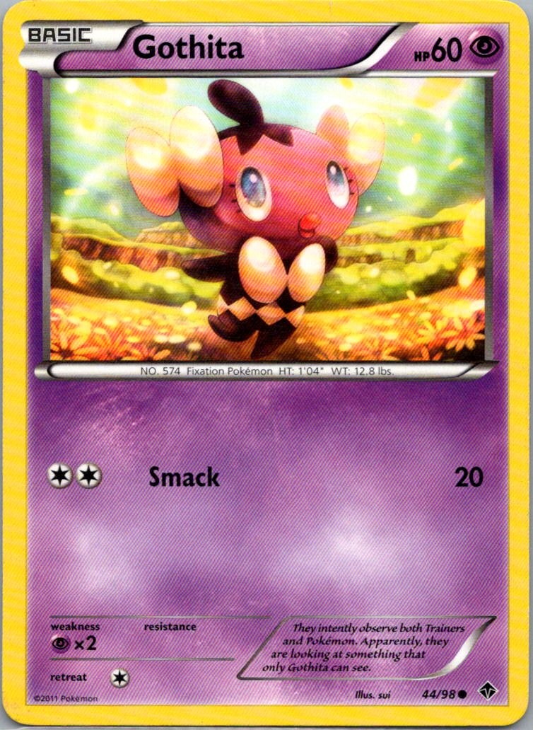 Pokemon TCG Gothita 44/98 Emerging Powers LP
