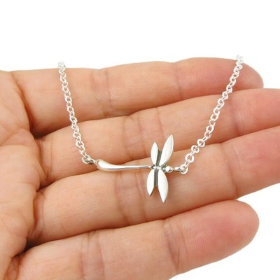Libelle Kette Armband 925 Sterling Silber verstellbar Kreis Gliederkette