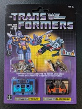 New Sealed Transformers G1 Reissue Decepticons Frenzy & Laserbeak Action Figure