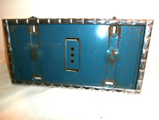 Vintage License Plate Chrome Metal Frame Vintage License Plate Chrome Metal Frame