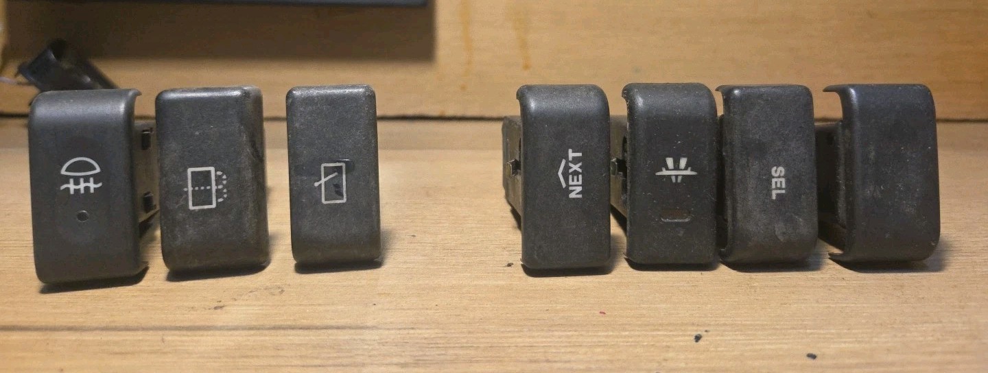 Land Rover Discovery 1 Bulk Lot Switches -Cruise Control , Next,Select,Rear...