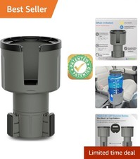 Adjustable Cup Holder Adapter for HydroFlask & Large Bottles - Easy Installation