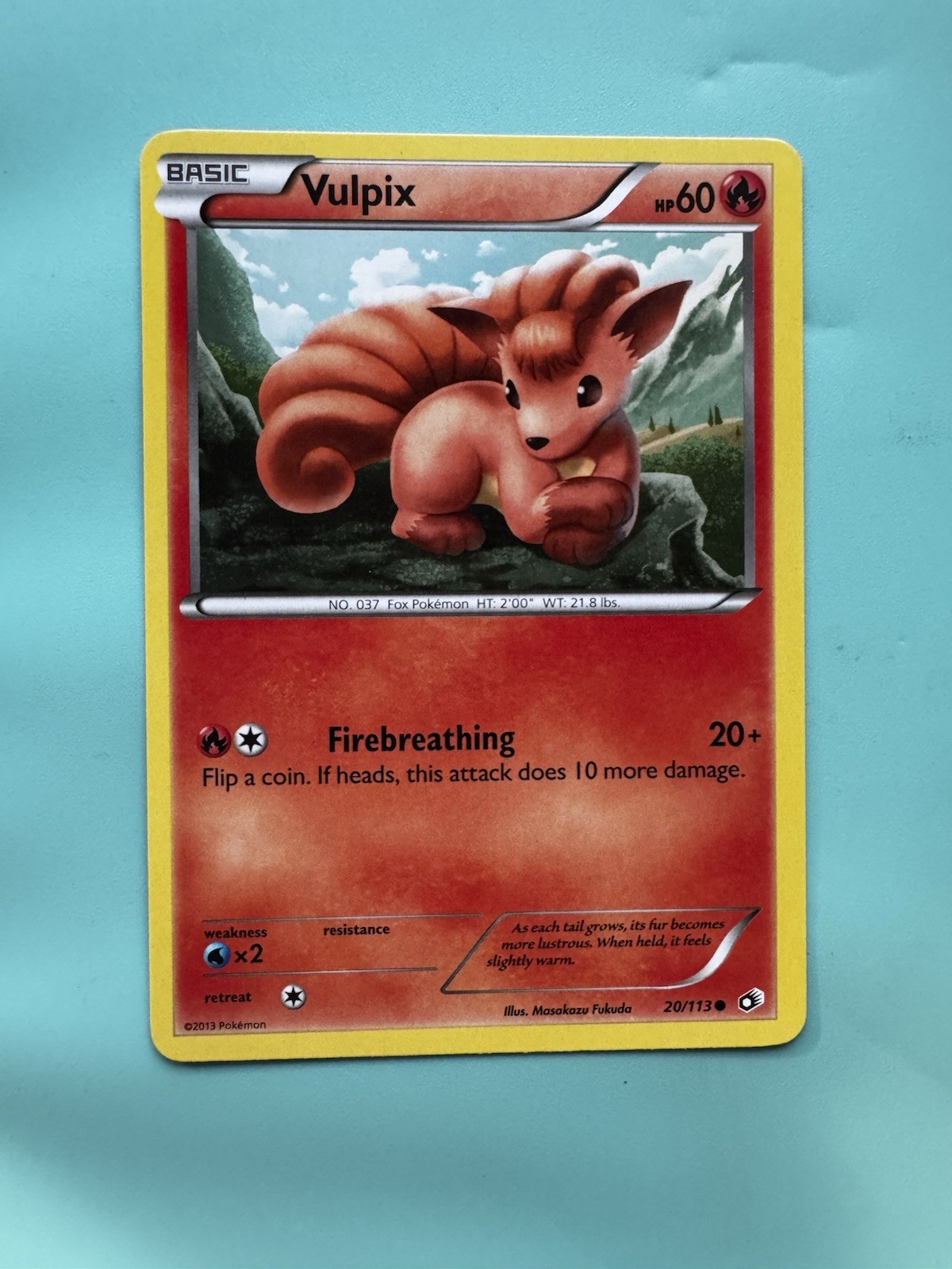 Vulpix 20/113 Legendary Treasures Common Near Mint Pokemon DNA GAMES