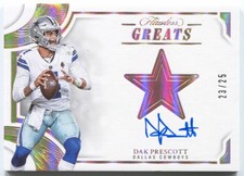 2025 Panini Flawless Dak Prescott Greats Autograph Auto #/25