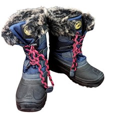 Tamarack Youth Girls Snow Winter Boots Fur Lined Lace Up Water Resistant Size 4