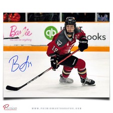 Brianne Jenner Ottawa Charge Autographed PWHL 8x10 Photograph Intense