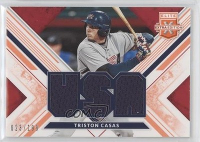 2019 Elite Extra Edition USA National Team Materials Orange Triston Casas 0nu6