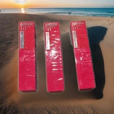3 X  MAYBELLINE Superstay Vinyl Ink Liquid Lipstick  30 Unrivaled  SEALED 