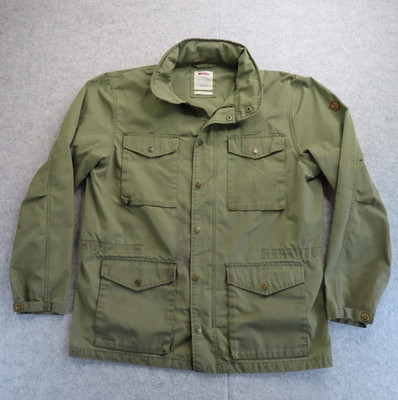 Fjallraven Raven Jacket Mens Large Greenland G-1000 Hooded Waxed Canvas Outdoor