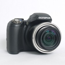 Olympus SP Series SP-590 UZ 12.0MP Digital Camera Body W/ 2gb xD Card - Black