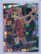 2025 Panini Prizm WNBA LUCY OLSEN RC ROOKIE #104 PANDORA PRIZM MYSTICS