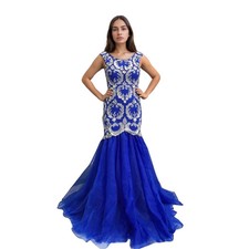 New 8-1216-20 Royal Blue Long Prom Dress Mother of the Bride Wedding Dress