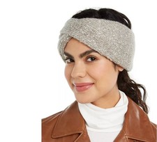 DKNY Ivory Fleece-Lined Headband, One Size