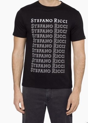 New Authentic Stefano Ricci T-shirt   Big Front Written Logo