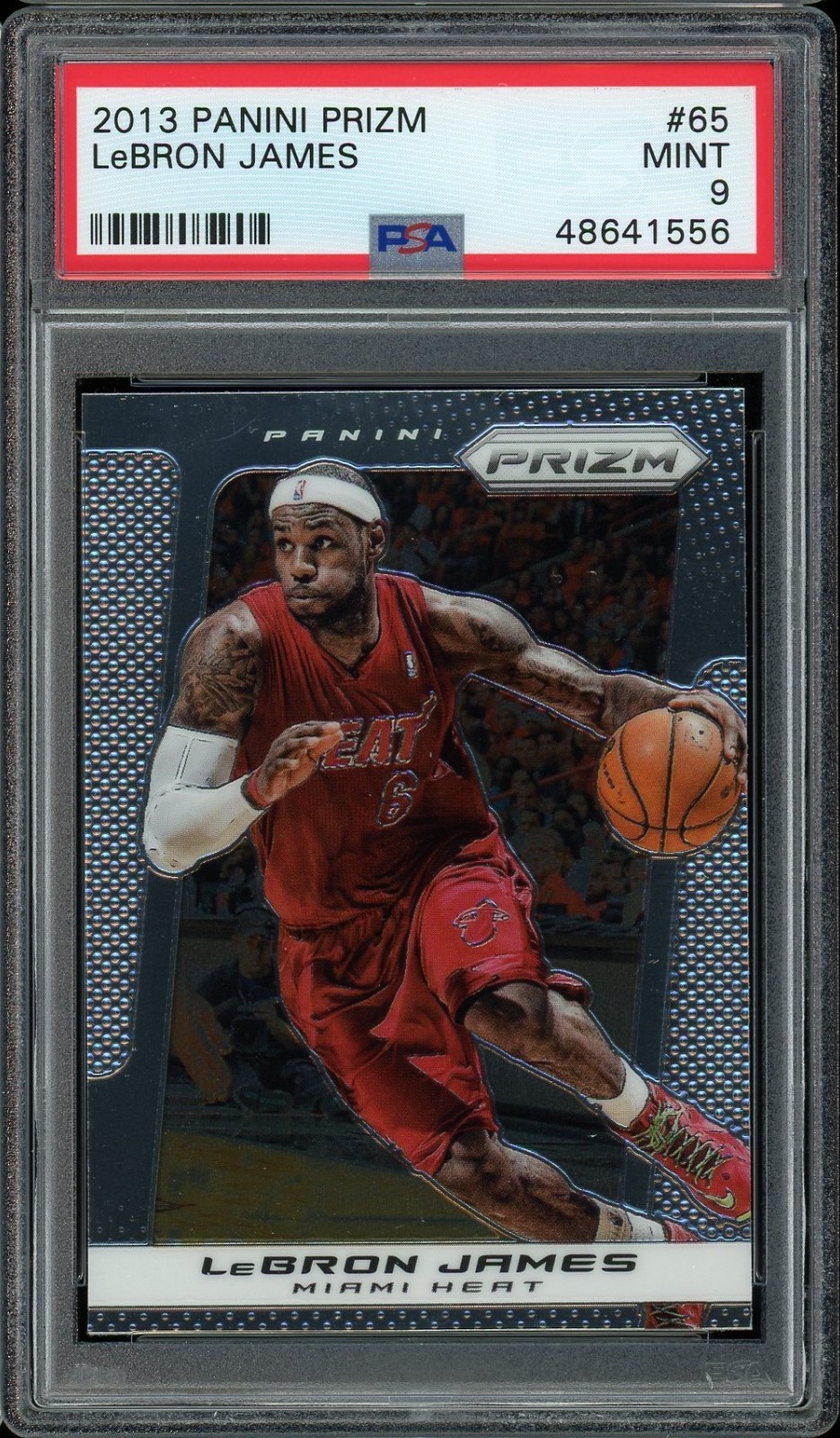 2013 Panini Prizm 65 LeBRON JAMES PSA 9 MINT