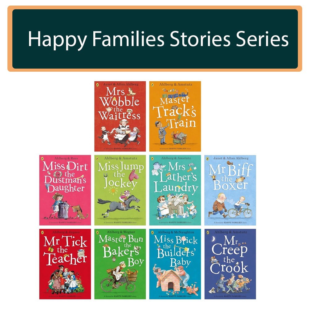 Allan Ahlberg Happy Families Stories Series 10 Books Collection Set