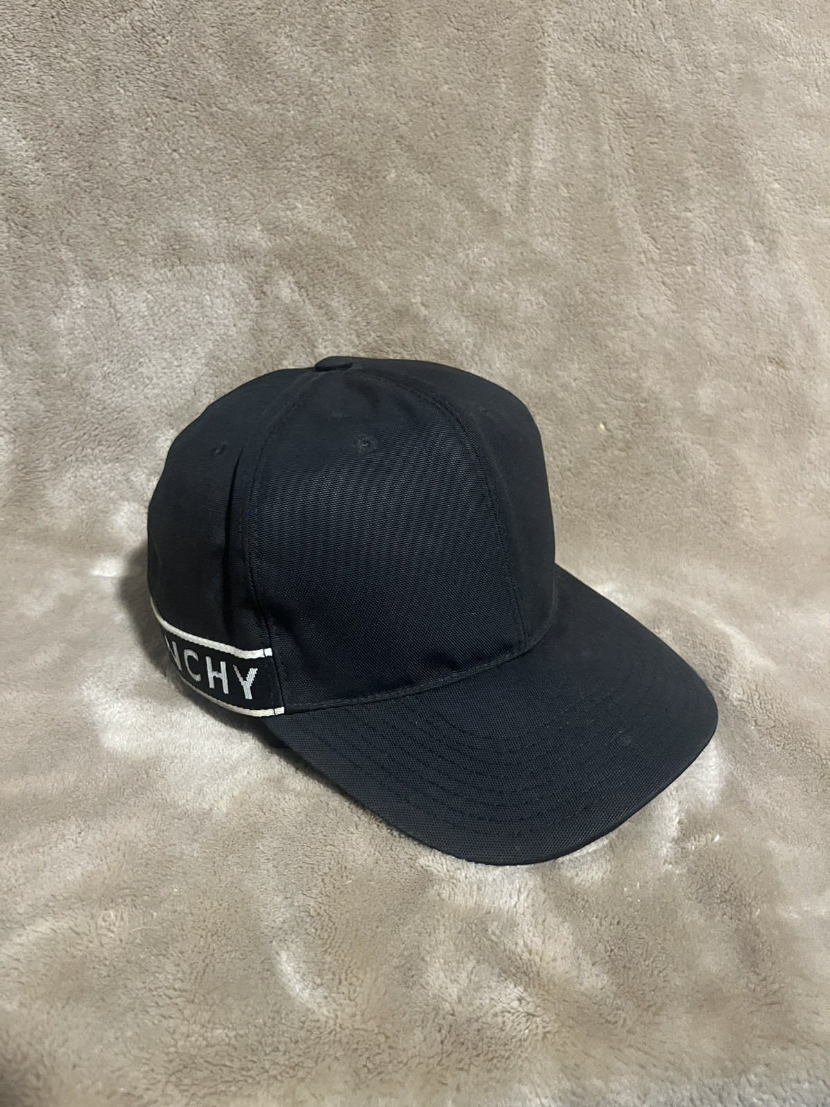 GIVENCHY Adjustable Cap Hat Polyester Black Mens - image 1