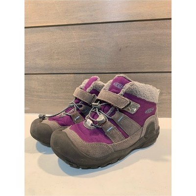 Keen Girls Knoth Chukka Boot Purple Gray Insulated Boot Size 1 Winter Waterproof