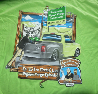 Lowest Common Denominator Ep 22 Chris & Lee Pigeon Forge Episode T-Shirt 2XL C39