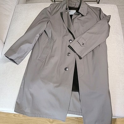 London Fog Maincoats | Faux fur Lined rain Trench coat | 42 Long Gray