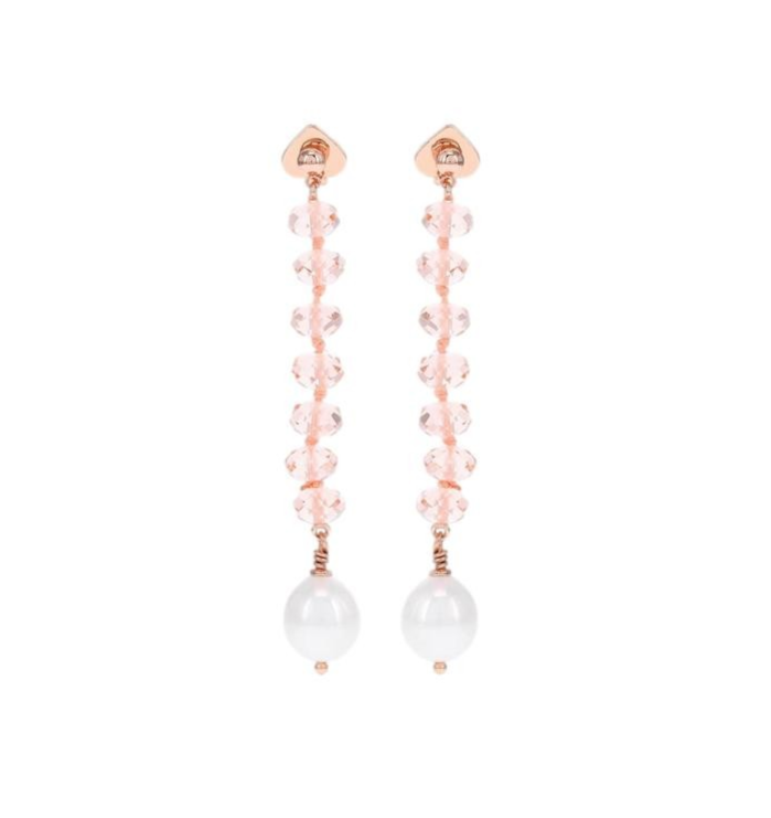 Kate Spade New York Pearl Play Linear Earrings Blush