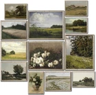 12 Pcs Unframed Vintage Moody Landscape Art - French Country Decor