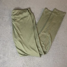 Active Basic Women’s Seamless Olive Green Leggings Size L Pre-Owned