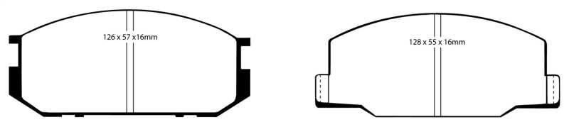 EBC Yellowstuff Front Brake Pads for Lotus Esprit & Toyota Celica - Fits