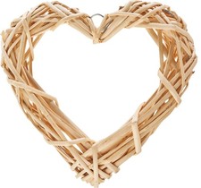 Weidenherz zum Aufhängen 1 Stk 30 cm Dekoration Herz Wanddeko Naturmaterial