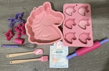 Unicorn baking Set, Cake, Cookies, Cupcakes. Real kids bake Set Handstand Bakery