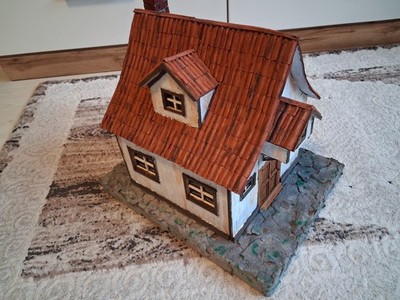 Wohnhaus Landhaus Miniaturhaus Haus Cardboard Modelhaus