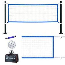 15 x 3ft Pool Volleyball Net with Water Volleyball,Adjustable Length 15ft-27f...