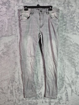 Marc Ecko Cut & Sew Jeans Men's Size 32x32 Gray Faded Slim Straight Leg Denim