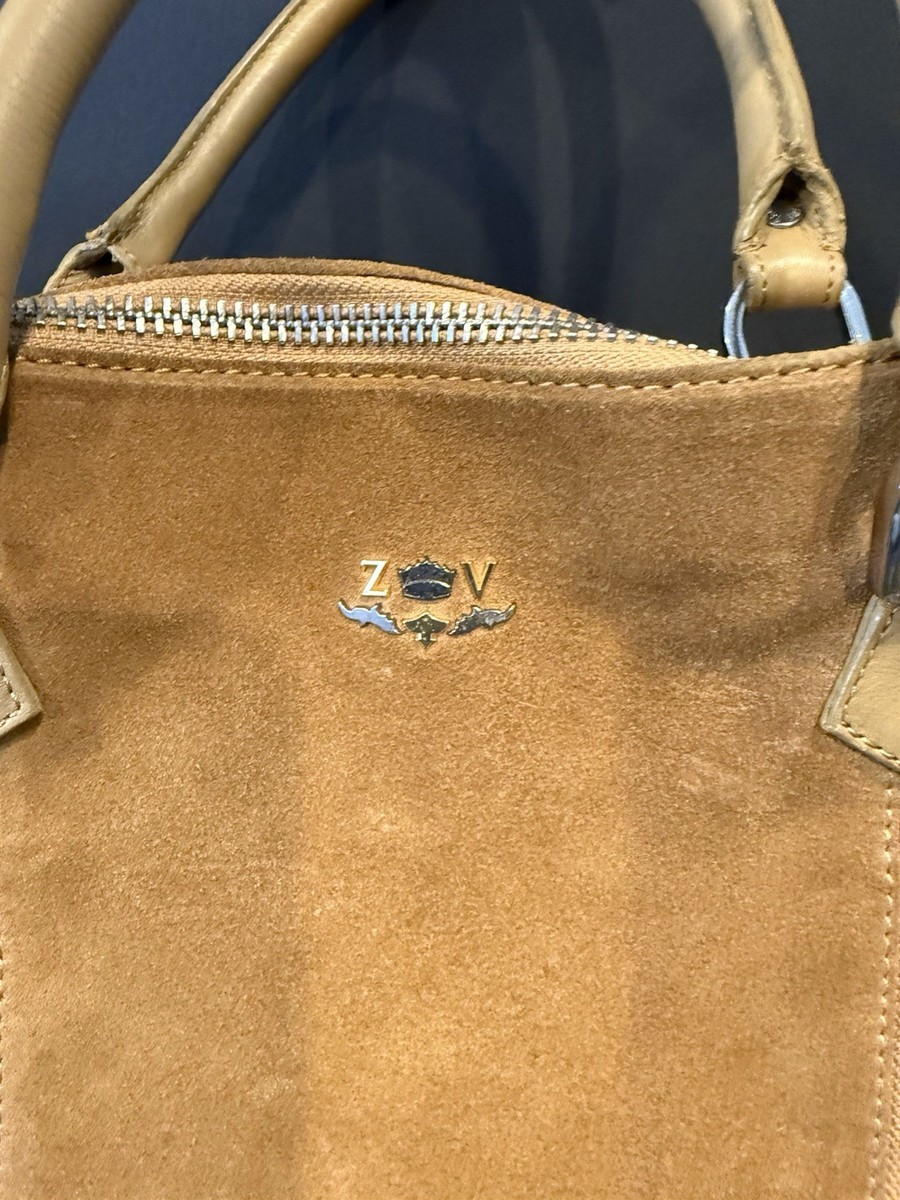 Zadig Voltaire Brown Camel Suede Fringed Bag Sunny Medium