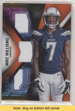2017 XR Rookie Triple Threats Materials Orange 15/25 Mike Williams READ i6j