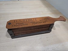 H S Strut Field Champion Natural Wild Turkey Box Game Call w/ Silencer