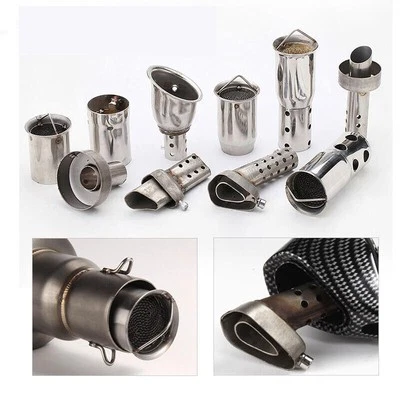 SENZA MARCHIO Spina silenziatore tubo di scarico moto DB Killer modificata 51 mm/60 mm...