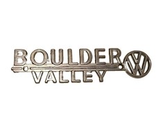 Vintage Boulder Valley Volkswagen Dealer Badge Metal Emblem Vw Beetle Bus