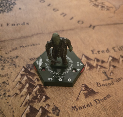 Extremely Rare - LOTR TMG Combat Hex Miniature: Gorbag RK4 Sabertooth 2005